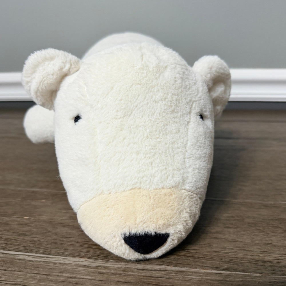 Pillowfort Weighted Polar Bear Plush Target White Stuffed Animal Pillow 20in